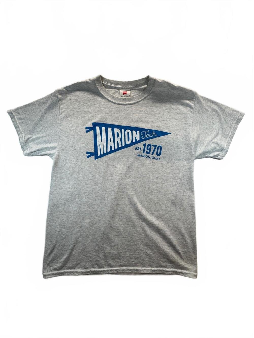 Hanes Marion Technical College Ohio T-Shirt Men’s Medium Gray Graphic Tee